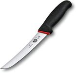 Victorinox Fibrox Curved Edge Wide Blade Boning Knife, Black, 5.6503.15D