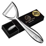 Premium Potato Peeler Stainless Steel, Vegetable Peeler for Kitchen, Ultra Sharp Blade, Y Peeler, Ergonomic Non-Slip Handle Veggie Peelers for Kitchen, Fruit & Cucumber Peeler - 5 Years of Warranty