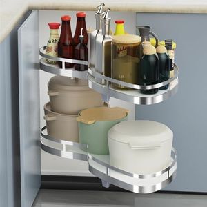SIPELQDE Blind Corner Pull Out Organizer with Min 17.7" W Opening Door,Swing Right Lazy Susan for Minimum Inside Cabinet Size 35.4''Wx19.7''Dx23.6''H
