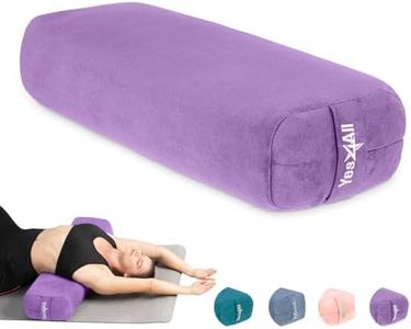 Yes4All Triple-Layer Sponge Yoga Bolster Pillow for Restorative Yoga & Meditation - Versatile Yoga Support Pillow, Balance & Poses Modification