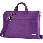 Voova Laptop Bag 17 17.3 inch for Women Ladies, Waterproof Laptop Case Sleeve with Shoulder Strap, Large Slim Computer Cover Briefcase for 17-18 Inch MacBook HP Lenovo Acer Asus Dell Laptop-Purple