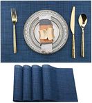 SLKQG Navy Blue Placemats Set of 4 