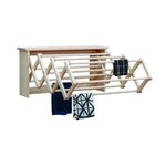 Extra Large Wall Hanging Accordion Style Drying Rack (Made in USA) Heavy Duty 100% Hardwood