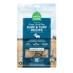 Open Farm Freeze Dried Raw Patties for Dogs, Humanely Raised Meat Recipe with Non-GMO Superfoods and No Artificial Flavors or Preservatives, Surf and Turf Recipe, 10.5oz