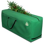 AmazingBag Oxford Cloth Heavy Duty Christmas Xmas Artificial Tree Storage Bag Soft Case, Water Resistant, Green (Medium)