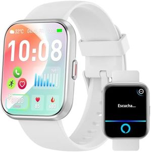 Fitpolo ID208P Smartwatch Uomo Donna, 1.8" Orologio Fitness IP68 Effettua/Risposta Chiamate 100+ Sportive, Contapassi/Sonno/Cardiofrequenzimetro/SpO2, Compatibile con Samsung/Xiaomi/Huawei/Oppo/iPhone
