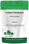 ECO-VITS Coleus FORSKOHLII (8500MG) 120 CAPS. Recyclable Packaging. Sealed Pouch