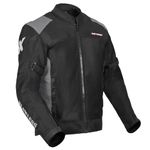 Allextreme FLAWLESS Unisex Riding Jacket CE Level 2 Certified Mesh Fabric Back Shoulder & Elbow Protection Guard and Reflective Stickers Motorcycle Rider Gear for Bikers (XXL, Grey & Black)