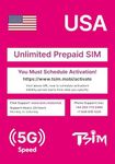 TSIM 9 Day T-Mobile 5G SIM Card, Unlimited Data, Calls & Texts for Travel to USA