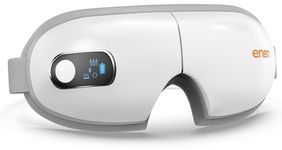 Enem Eye Massager | with Lukewarm Heat | Eye Massager for Stress Relief | Reduce Eye Strain | Relief from Stress | Air Compression Massage | 5 Modes | Bluetooth | Improves Sleep (Electric Eye Massaager)