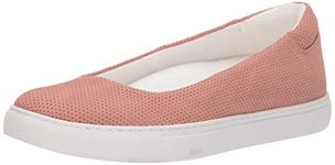 Kenneth Cole Women's Women's Kassie 2 Perf Skimmer Slip on Ballet Flat Sneaker, Rose, 4 UK