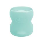 Dr. Brown's Flow Options+ Glass Baby Bottle Sleeves, 100 Percent Silicone, Wide Neck, 150 ml/5oz, Mint