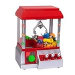 Claw Toy Grabber Mini Arcade Machine with Lights & Sounds - Electronic Claw Toy Grabber Machine, Animation, Authentic Arcade Sounds for Exciting Play – with Volume Control Switch (Candy Claw Machine)