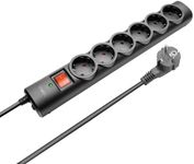 Trust Surge Guard 6 Port Surge Protector - Black