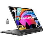 Lenovo IdeaPad Flex 5i 14" FHD 2-in-1 Touchscreen Chromebook Plus Laptop, Intel Core i3-1315U, 8GB RAM, 128GB SSD, Intel UHD Graphics, Backlit Keyboard, Webcam, Wi-Fi 6E, Gray, 128GB Hotface USB Card