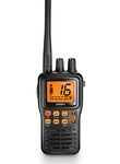 Uniden MHS75 Handheld Waterproof VHF Marine Radio, Black