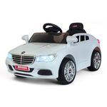 MEKASHI Electric car for Kids Ages 1 to 4 Years with 12V Rechargeable Battery, Remote Control, Swing, Bluetooth Music Player, LED Lights, ISI Mark (MKS-004, White)