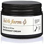 The Herb Farm Black Spruce & Lime Deodorant Cream - Natural Deodorant 50ml, 100% Natural Skincare, New Zealand Made