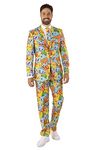 OppoSuits Men's Suit - Pokémon™ Nintendo Switch Game Costume - Slim Fit - Multicolor - Includes Blazer, Pants and Tie