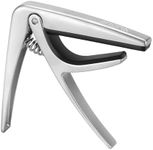 Aroma Guitar Capo for Classical Guitars with Steel Spring Trigger One Hand Quick Release Capo for Nylon Strings Wide Neck Guitars