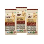 Organic Tattva - Organic Rice Flour 1.5 KG (Pack of 3) 500 Gram Each | Vegan and Gluten Free | NO Additives and NO Preservatives