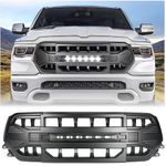 Allinoneparts Front Grille Compatible with 2019-2024 Dodge Ram 1500, Front Bumper Grill w/Off-Road Lights, Matte Black