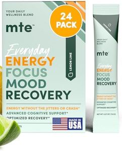 MTE Healthy Energy Drink Powder for Focus & Productivity | No Sucralose | No Caffeine | Nootropic Energy | Adaptogenic