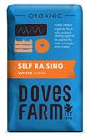 Doves Farm Organic White Self Raising Flour 1 kg (Pack of 5)