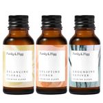 Purdy & Figg | Counter Clean Mixed Refill Kit | All Natural Gentle Non Toxic Organic Essential Oils Multipurpose Cleaner | Citrus Floral Vetiver l Home Kitchen Countertop