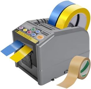 Automatic Tape Dispenser, Electric Tape Cutting Machine, 999mm Maximum Cutting Length for 6-60mm Width Tape/Transparent Tape/Double-Sided Tape, Adhesive Cutter with Manual & Auto Mode