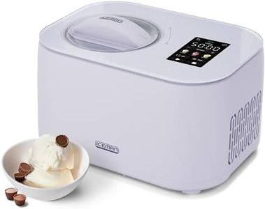 Iceman by Chefman Trio Ice Cream Maker | No Pre-Freezing with Built-In Compressor | for Ice Cream, Froyo, Sorbet, Sherbet, Italian Ice, Frozen Yogurt & More | (2) 20oz Containers & Lids