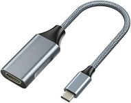 USB C to HDMI Adapter (4K@60HZ), ABLEWE Aluminum Type-C HDMI to USB C Cable Adapter (Thunderbolt 3 Compatible) for MacBook Pro 2018/2017, Samsung Galaxy S9/S8, Surface Book 2, Dell XPS 13/15, Pixelbook More