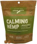 Canine Keeps Calming Chews for Dogs, 90 Chews - Relaxation Treats with Hemp, Chamomile & Valerian Root - Doggy Anxiety Relief Supplement - Aids Separation, Travel & Storms