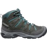 KEEN Women's Circadia Mid Height Polar Hiking Boot, Steel Grey/North Atlantic, 10 M (Medium) US