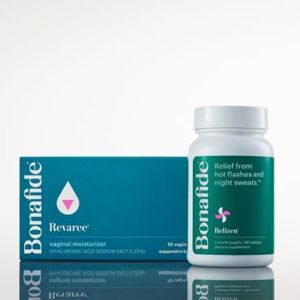 Bonafide Relizen + Revaree – Hormone-Free Relief from Hot Flashes and Night Sweats During Menopause* + Vaginal Moisturizer with Hyaluronic Acid – 1 Month Supply