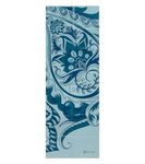 Gaiam Yoga Mat Folding Travel Fitness & Exercise Mat | Foldable Yoga Mat for All Types of Yoga, Pilates & Floor Workouts, Icy Paisley, 2mm, 68"L x 24"W x 2mm Thick