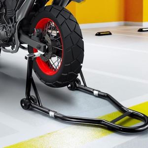 AUSWAY Rear Motorcycle Stand Motorbike Carrier Sport Dirt Bike Back Wheel Lift Paddock 500kg Swingarm Fork Heavy Duty Steel Compatible for Suzuki Yamaha Honda Kawasaki