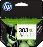 HP T6N03AE 303XL High Yield Original Ink Cartridge, Tri-color, Single Pack