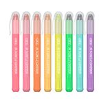 Gel Highlighters, Feela 8 Assorted Colours Bible Highlighter Pens, No Bleed Dry Highlighter Markers Study Kit, Great for Journaling, Highlighting and Studying