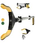 SLAH 32inches Litter Picker Grabber Stick, Helping Hand Grabbers for Disabled, Litter Pickers for Adults Foldable Rotating 360 Degree Reaching Aids (Yellow-32 inches)