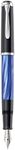 Pelikan Classic M205 Piston Fill Fountain Pen, Blue Marble, Extra Fine Nib