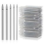 Piercing Needles, Ruicoo 100PCS Mixed Body Piercing Needles 12G 14G 16G 18G 20G Disposable Stainless Steel Piercing Needles for Ear Nose Navel Belly Eyebrow Nipple Tongue Lip Piercing