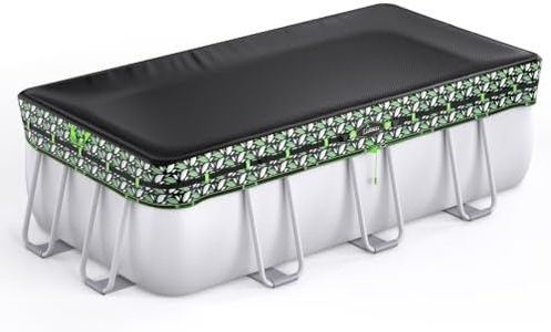UIRWAY 16x32FT Rectangle Winter Pool Cover Above Ground Swimming Pool Cover | Heavy-Duty Pool Cover Tearproof, Cold & UV Resistant, Metal Buckle, Winter Pool Protection