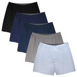 Natural Feelings Classic Boxers Shorts Cotton Woven Mens Underwear Boxers Pack