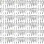 Cinaci 120 Pack Bulk Solid Plain Blank DIY Craft 5cm/2" Silver Metal Snap Hair Clips with Hole Hair Barrettes for Women Girls Baby Toddlers Kids Teens Hair Accessories