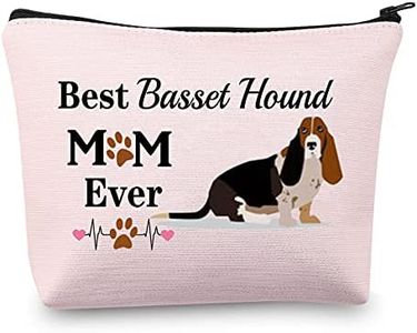 Basset Hound Mom Gifts Basset Hound - Borsa per il trucco Best Basset Hound Mom Ever Borsa per cosmetici Basset Hound Love, regalo per il proprietario di Basset Hound