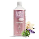 Salt of the Earth - Natural Deodorant Spray Refill - Lavender & Vanilla - 100% Natural Origin Ingredients - Vegan - Suitable for Men, Women & Children - 500ml