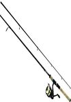 Daiwa DSK30-B/F702M-12C D-Shock Reel & Rod Combo with Line 7' Medium Action, Black/Gold