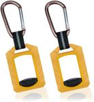 Melotough Zip Tie Organizer Band,Zip Tie Holder,Reusable,Cable Tie Bracket for Multi-Purpose Indoor and Outdoor Use,Yellow,2Pcs