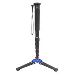 160cm/63.0inch 6-Section Monopod with Carrying Bag, 10kg Maximum Load Magnalium Lightweight Camera Unipod Monopod, Black